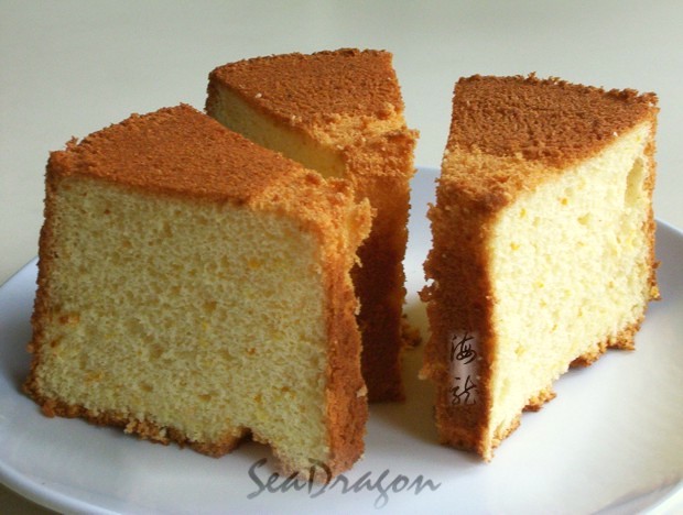 Orange Chiffon Cake using bread flour